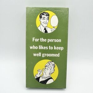 Vintage Gag Gift Joke USA Golden's Well Groomed Portable "Hot Air" Comb Retro